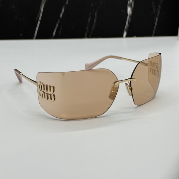 NEW SMU 54Y ZVN20F MIU MIU MU54YS ZVN20F WOMEN SUNGLASSES MU 54YS ZVN20F SHIELD main image 9